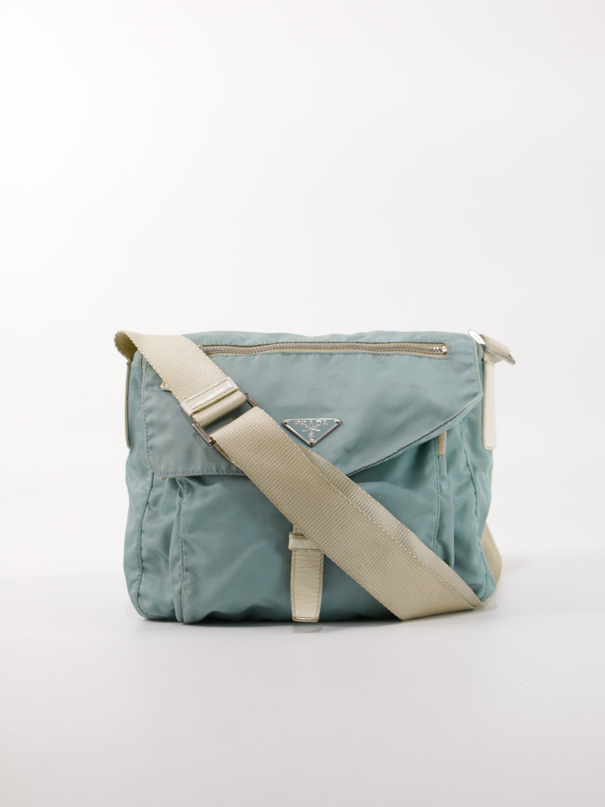 Prada - single buckle messenger