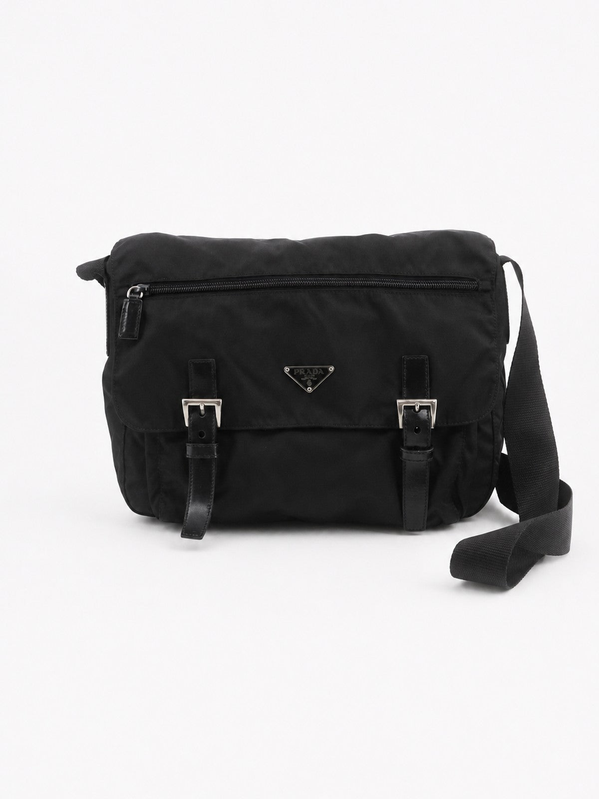 PRADA - DOUBLE BUCKLE MESSENGER