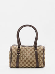 Gucci Abbey D-Ring Boston Brown Canvas