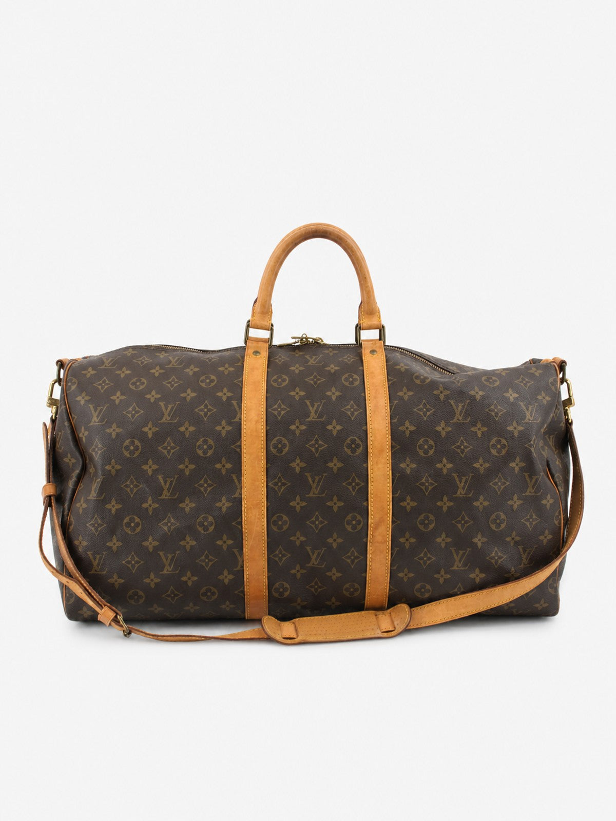 Louis Vuitton Keepall 55 Brown Canvas