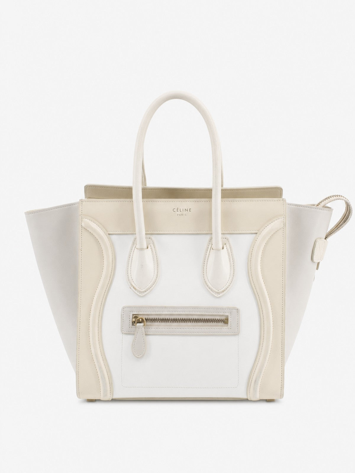 Celine Small Luggage Cream Leather