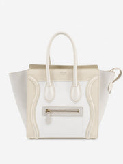Celine Small Luggage Cream Leather