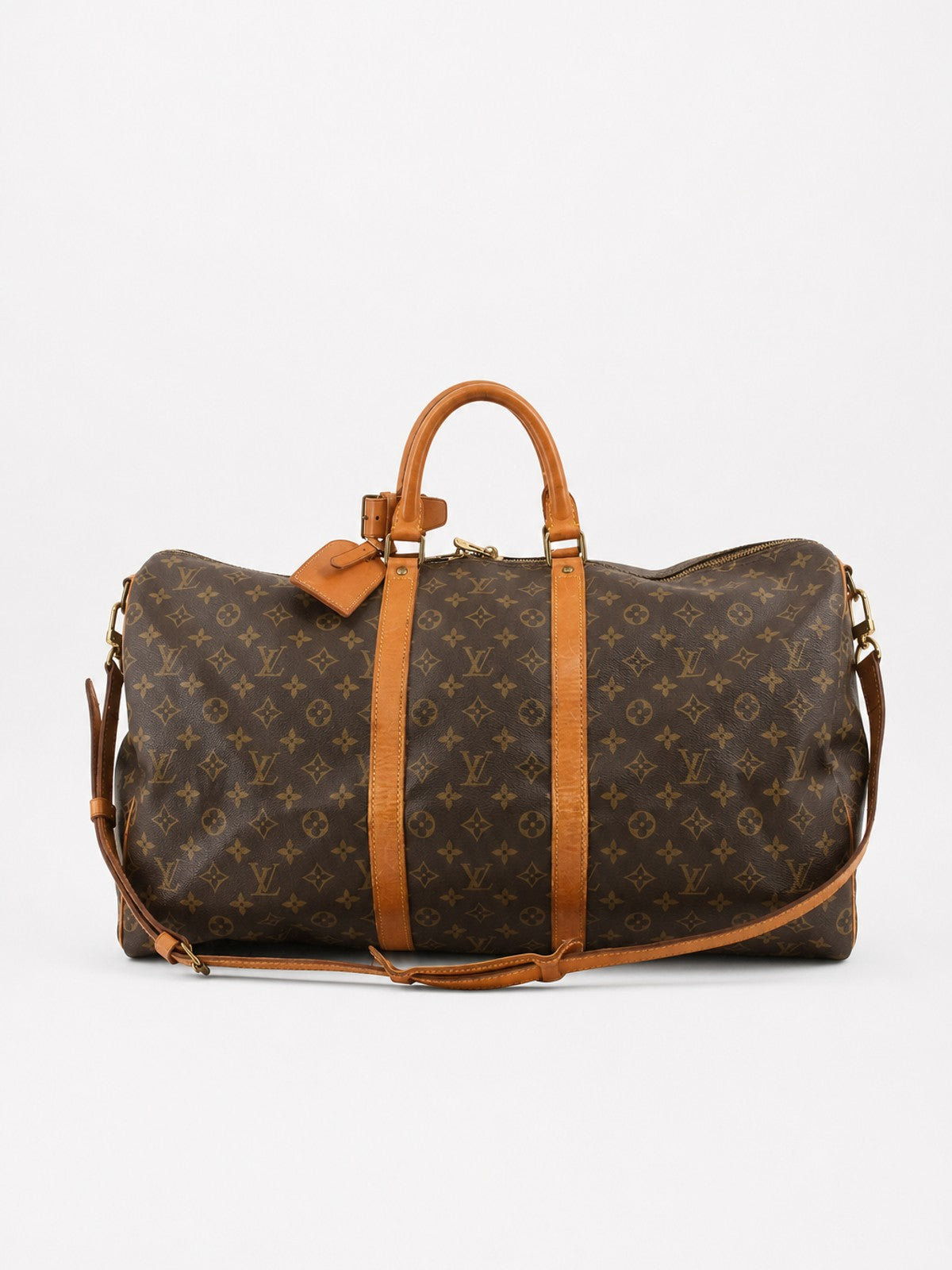 Louis Vuitton Keepall 55 Brown Canvas