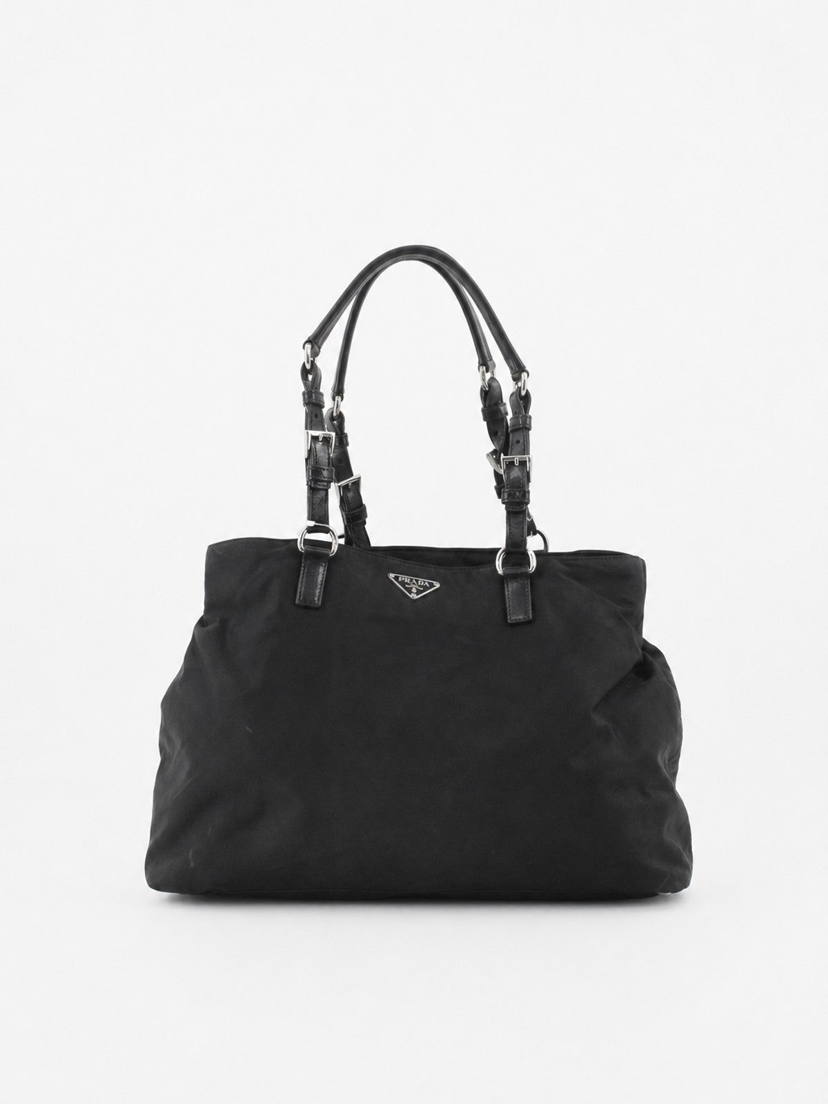 Prada Tote Bag Black Soft nylon