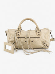 Balenciaga Twiggy Beige Leather