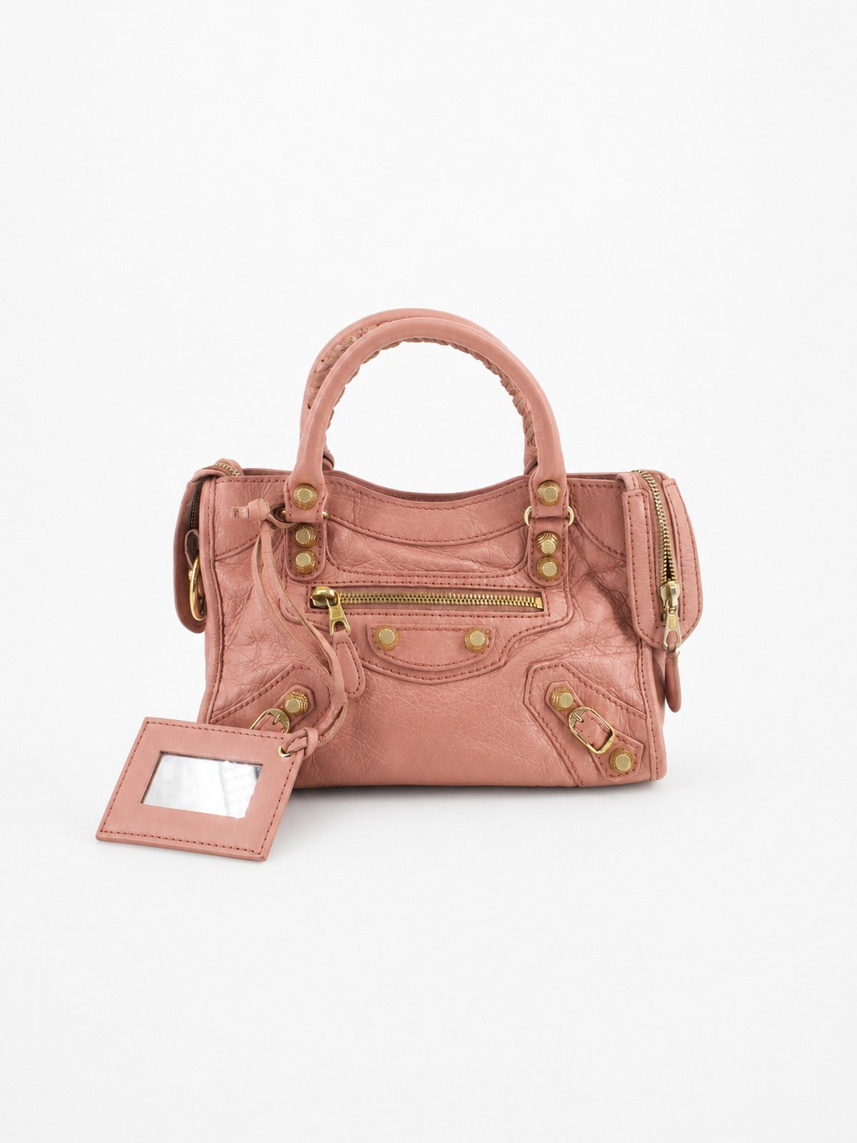 Balenciaga Mini City Pink Leather