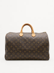 Louis Vuitton Speedy 40 Brown Canvas