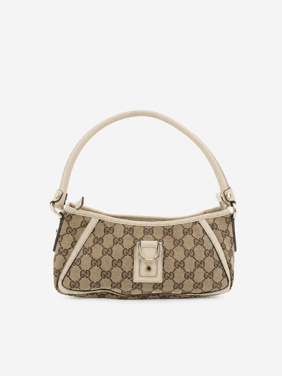 Gucci Abbey D-Ring Pochette Brown Canvas