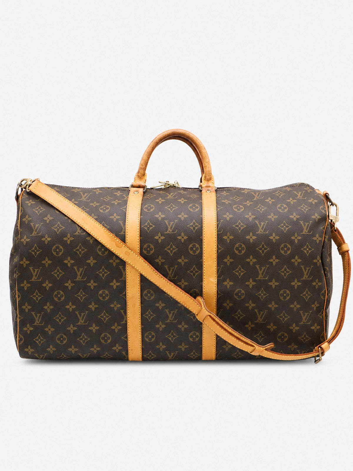 Louis Vuitton Keepall 55 Brown Canvas