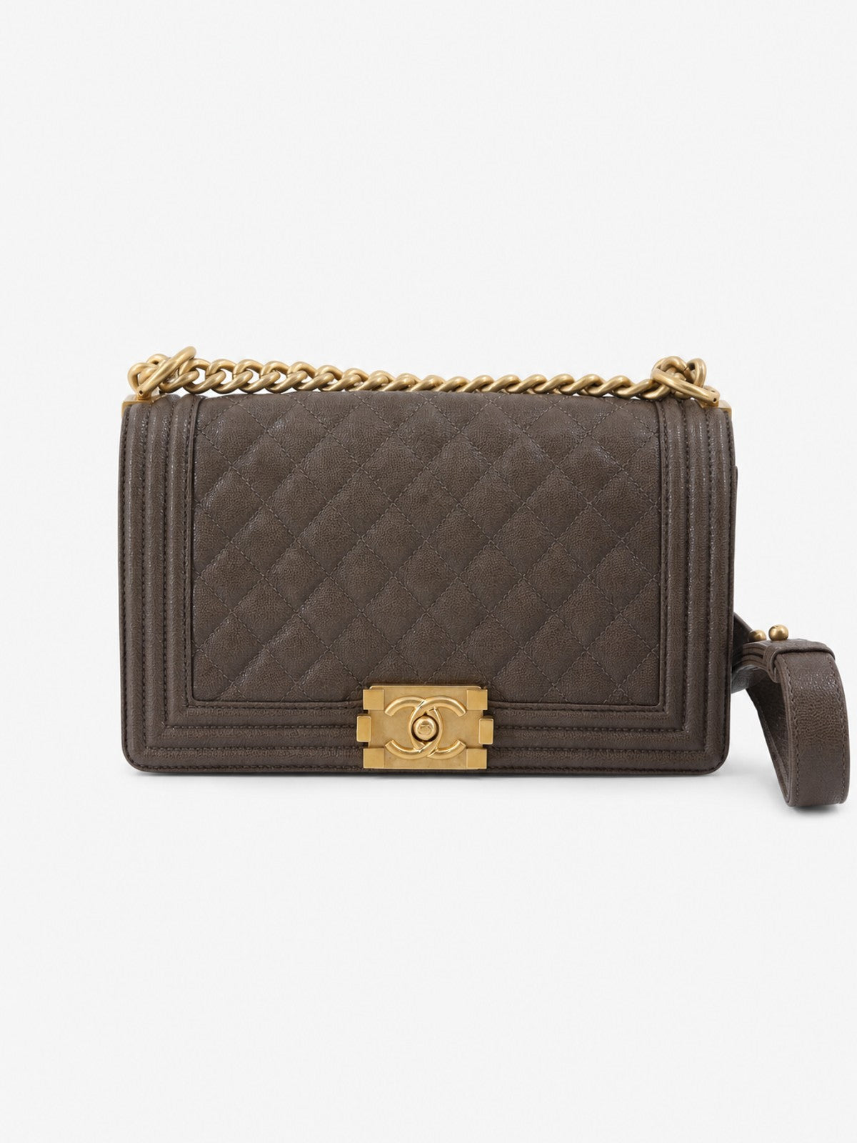 Chanel Medium Boy Brown Leather