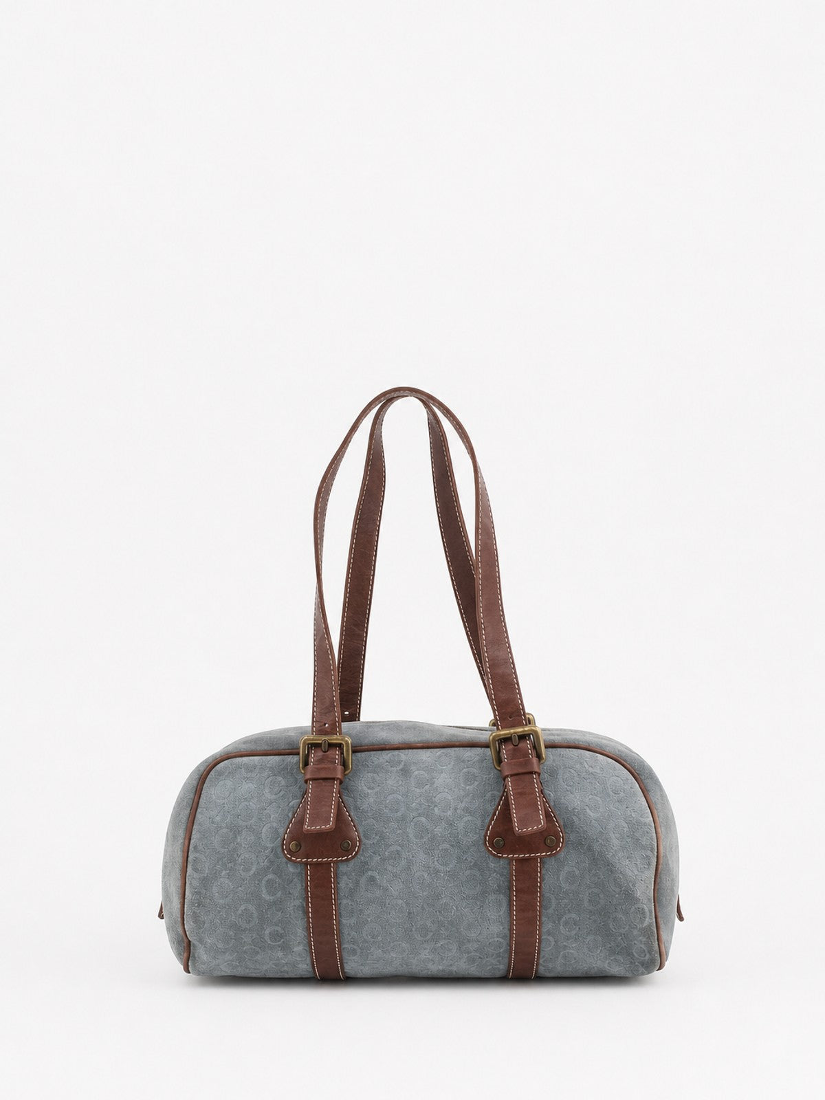 Celine Shoulder Bag Blue Suede