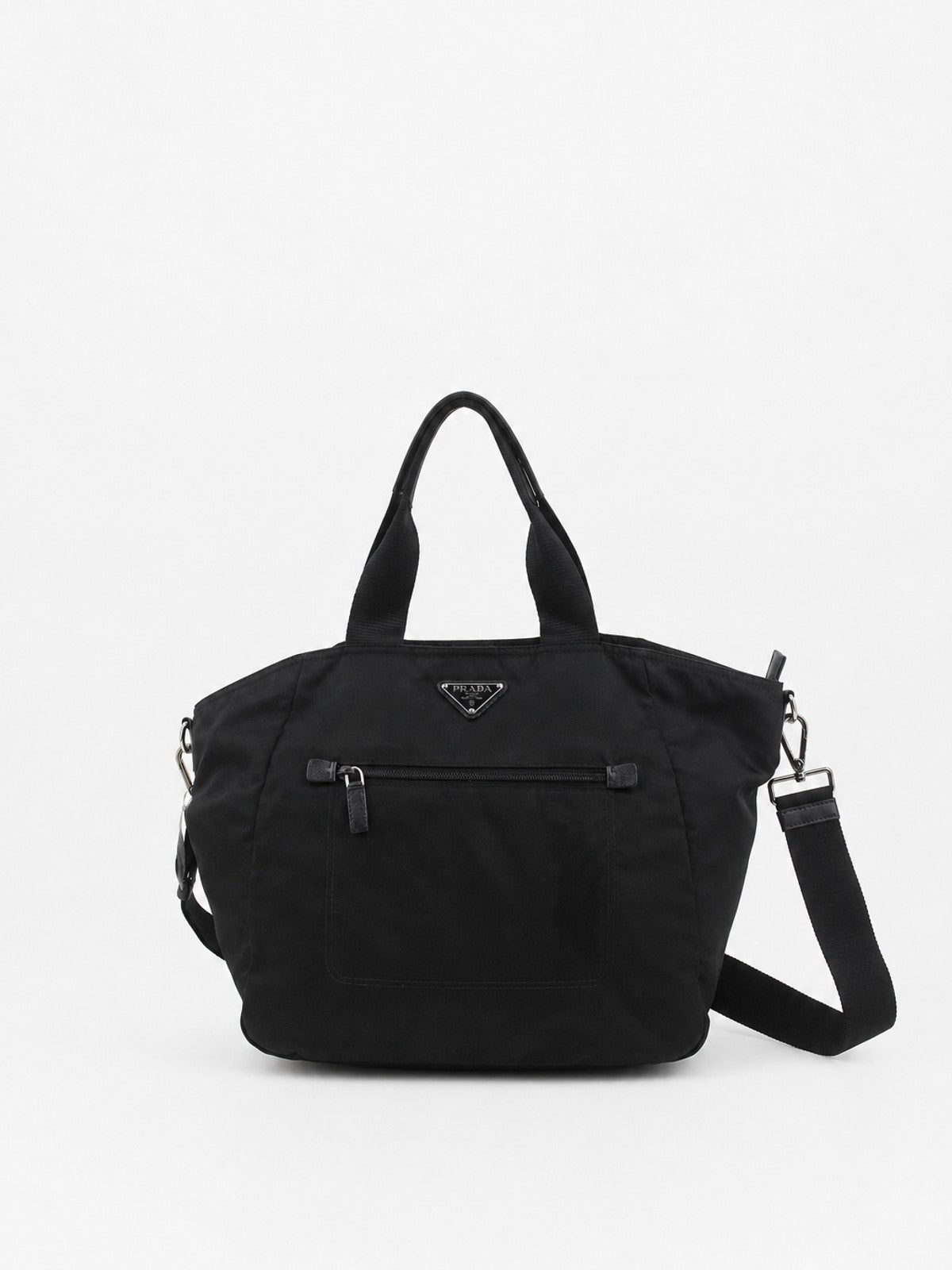 Prada Tote Bag Black Soft nylon