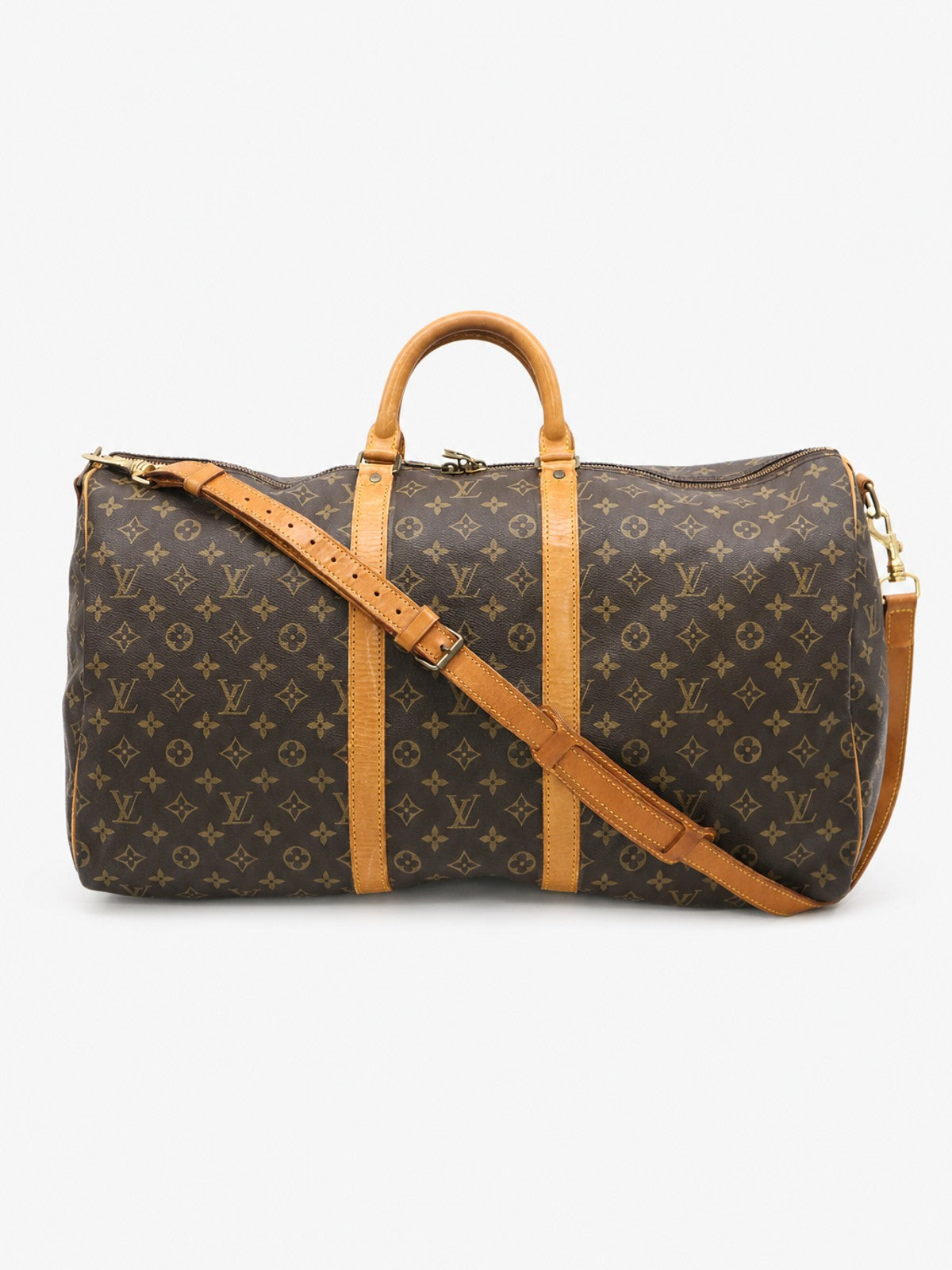 Louis Vuitton Keepall 55 Brown Canvas