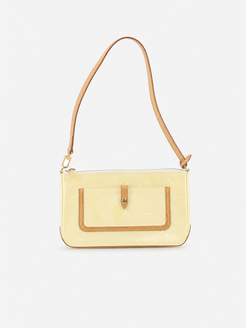Louis Vuitton Mallory Square Yellow Vernis leather