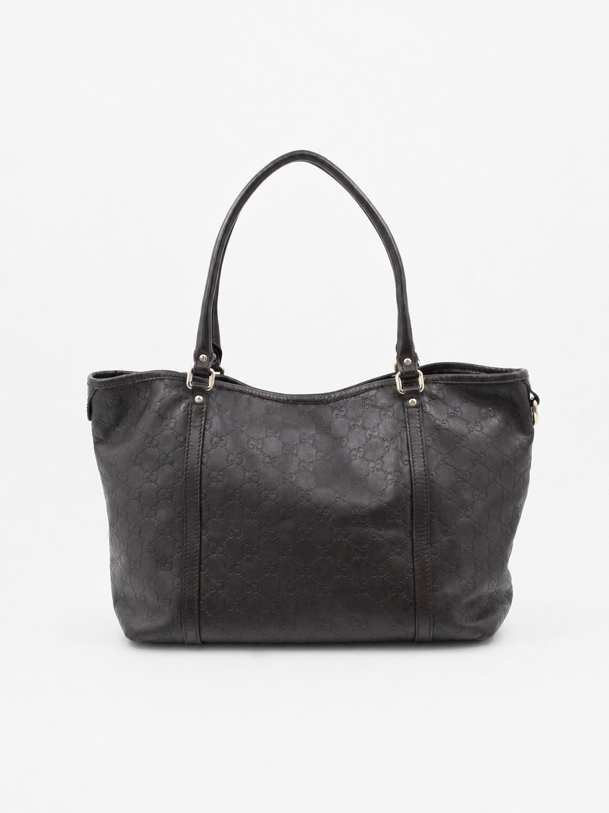Gucci Shoulder Bag Brown Leather