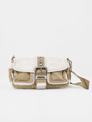 Prada Shoulder Bag Beige Soft nylon