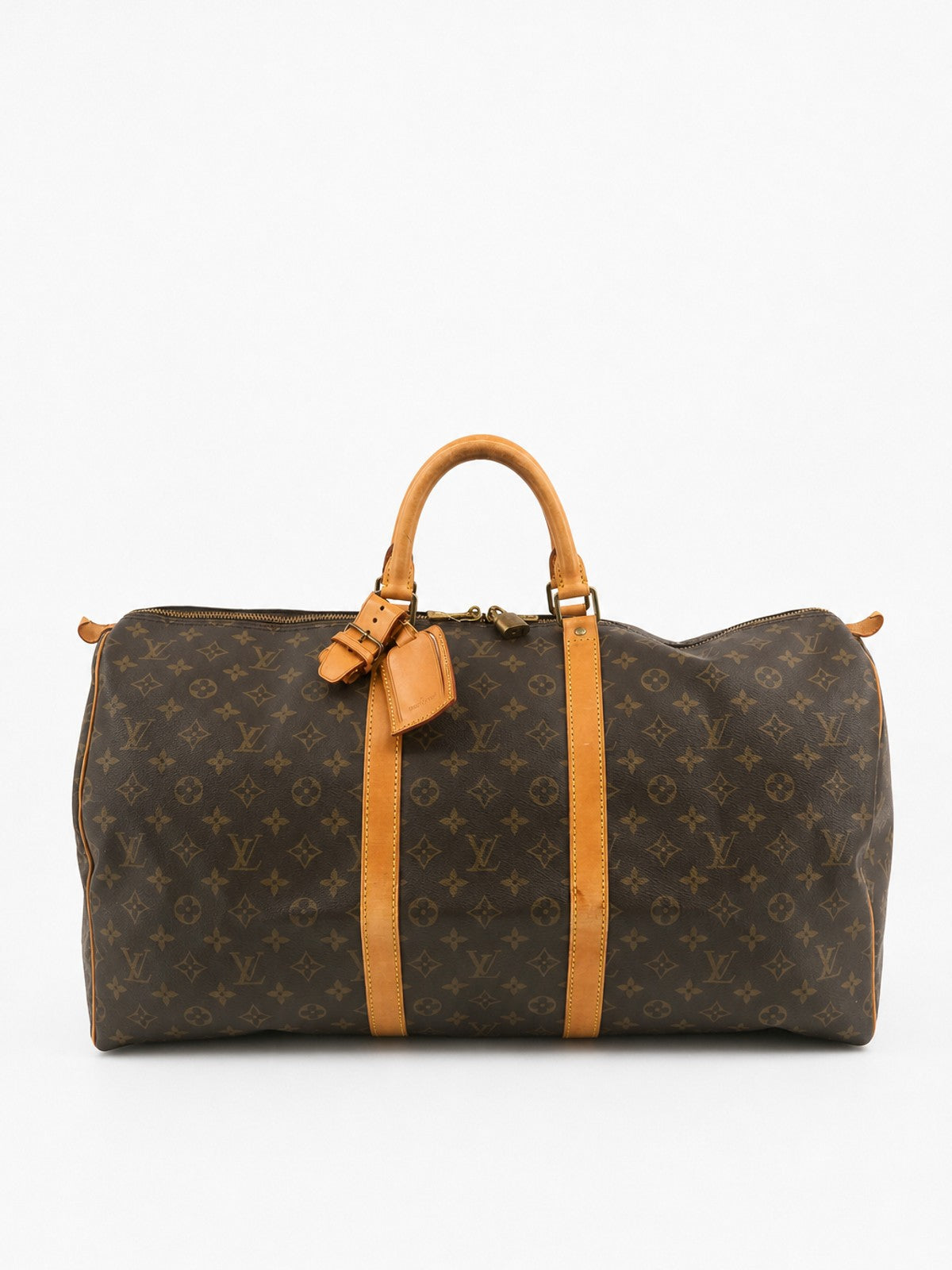 Louis Vuitton Keepall 55 Brown Canvas