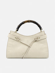 Gucci Hand Bag Cream Leather