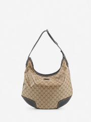 Gucci Shoulder Bag Brown Canvas