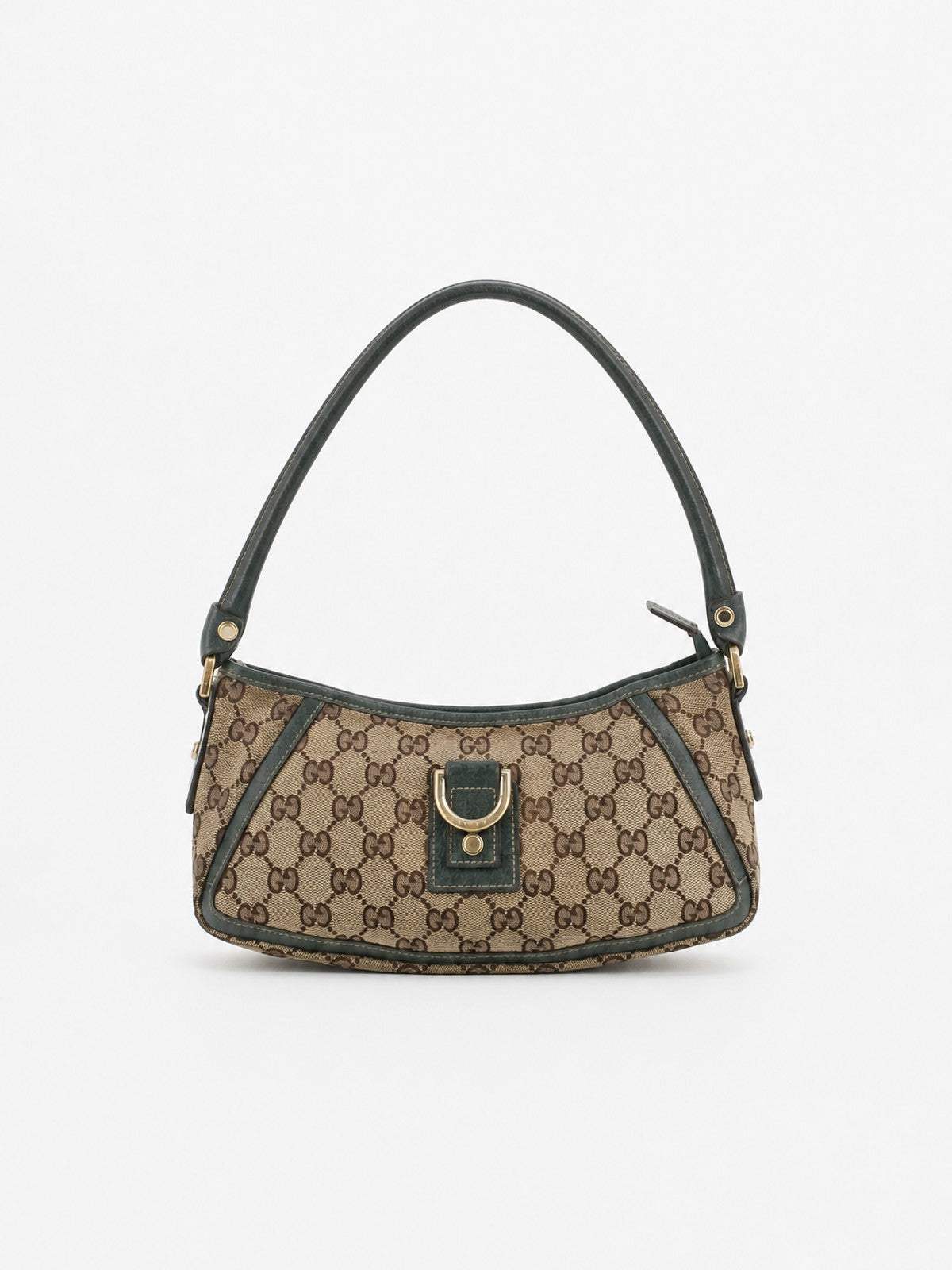 Gucci Abbey D-Ring Pochette Brown Canvas