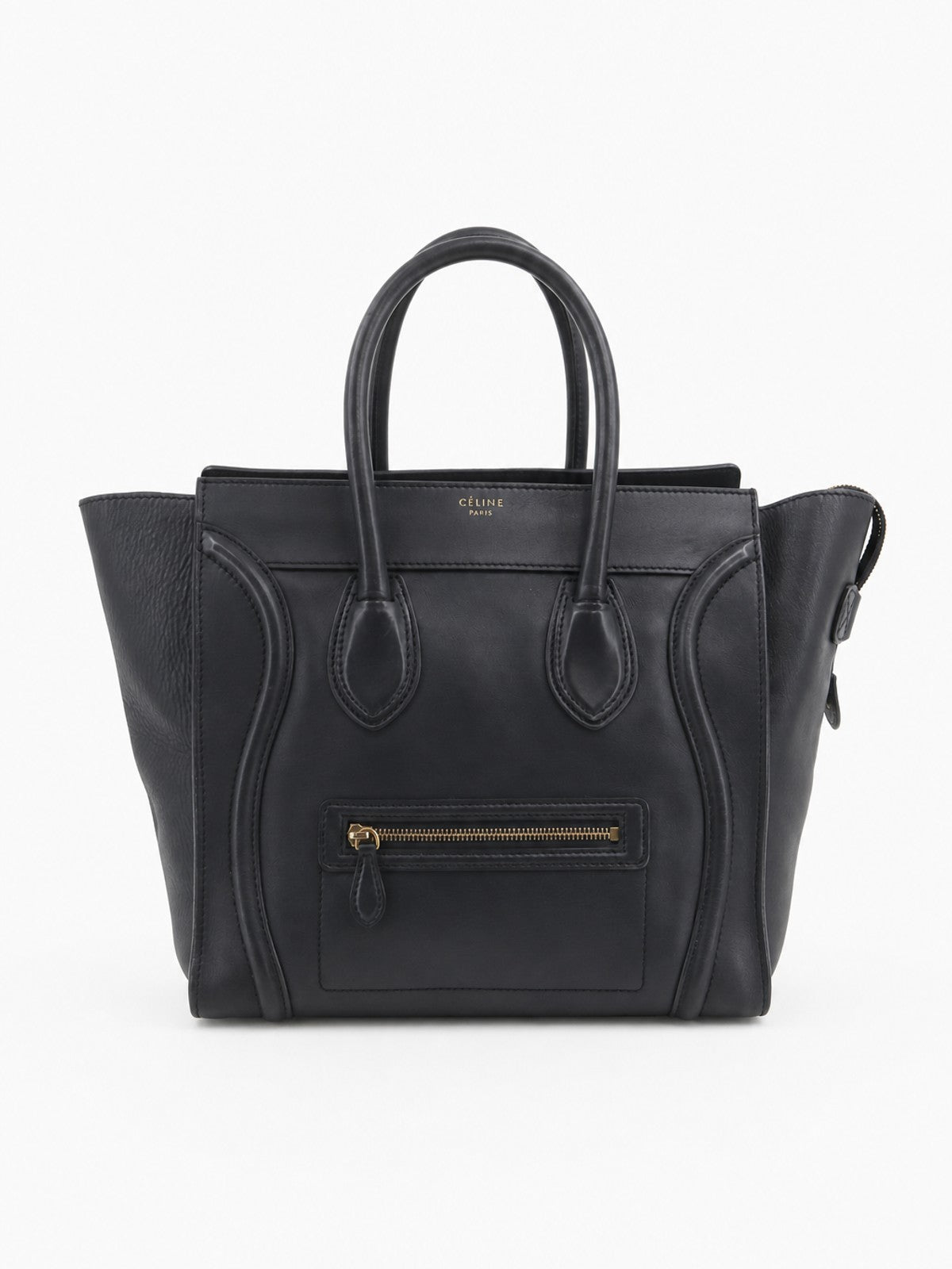 Celine Medium Luggage Black Leather