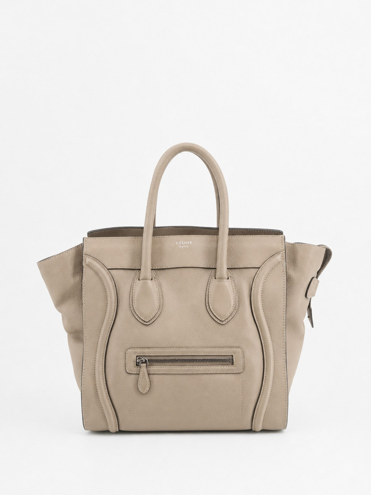 Celine Medium Luggage Beige Leather