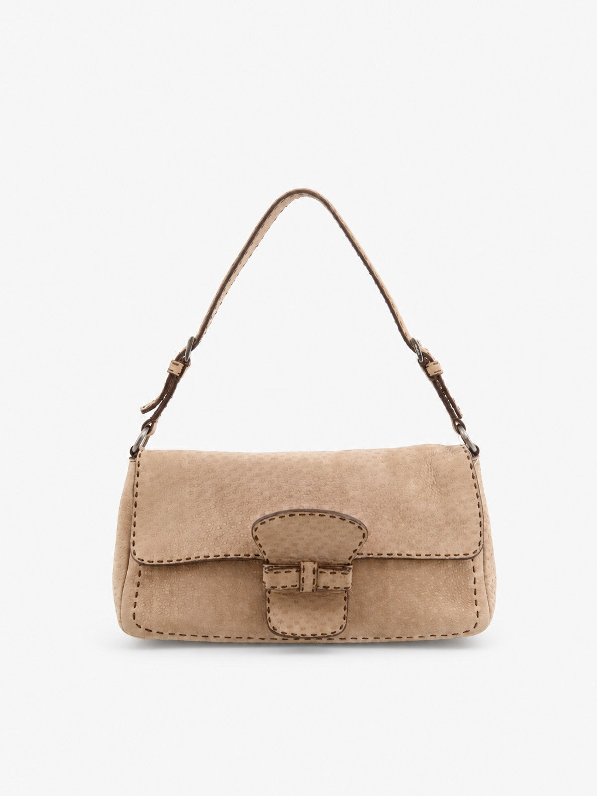 Prada Shoulder Bag Pink Suede