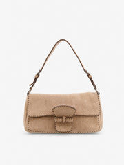Prada Shoulder Bag Pink Suede