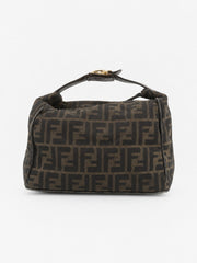 Fendi Hand Bag Brown Canvas