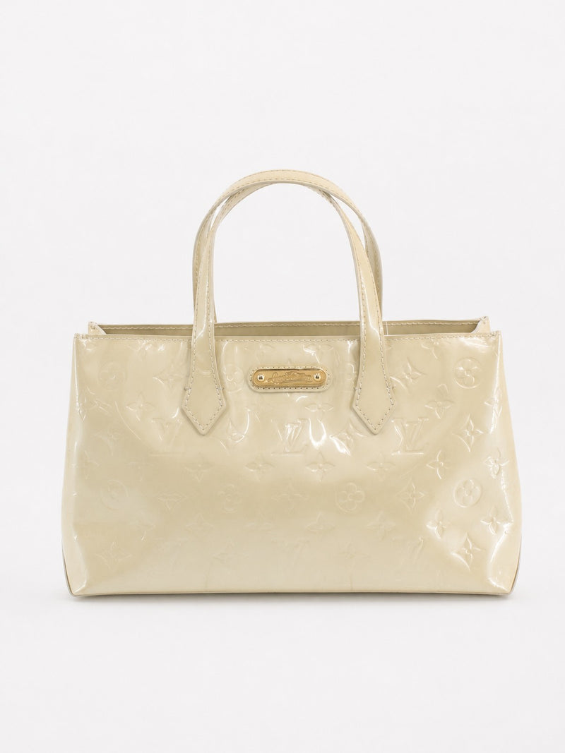 Louis Vuitton Wilshire PM Cream Vernis leather