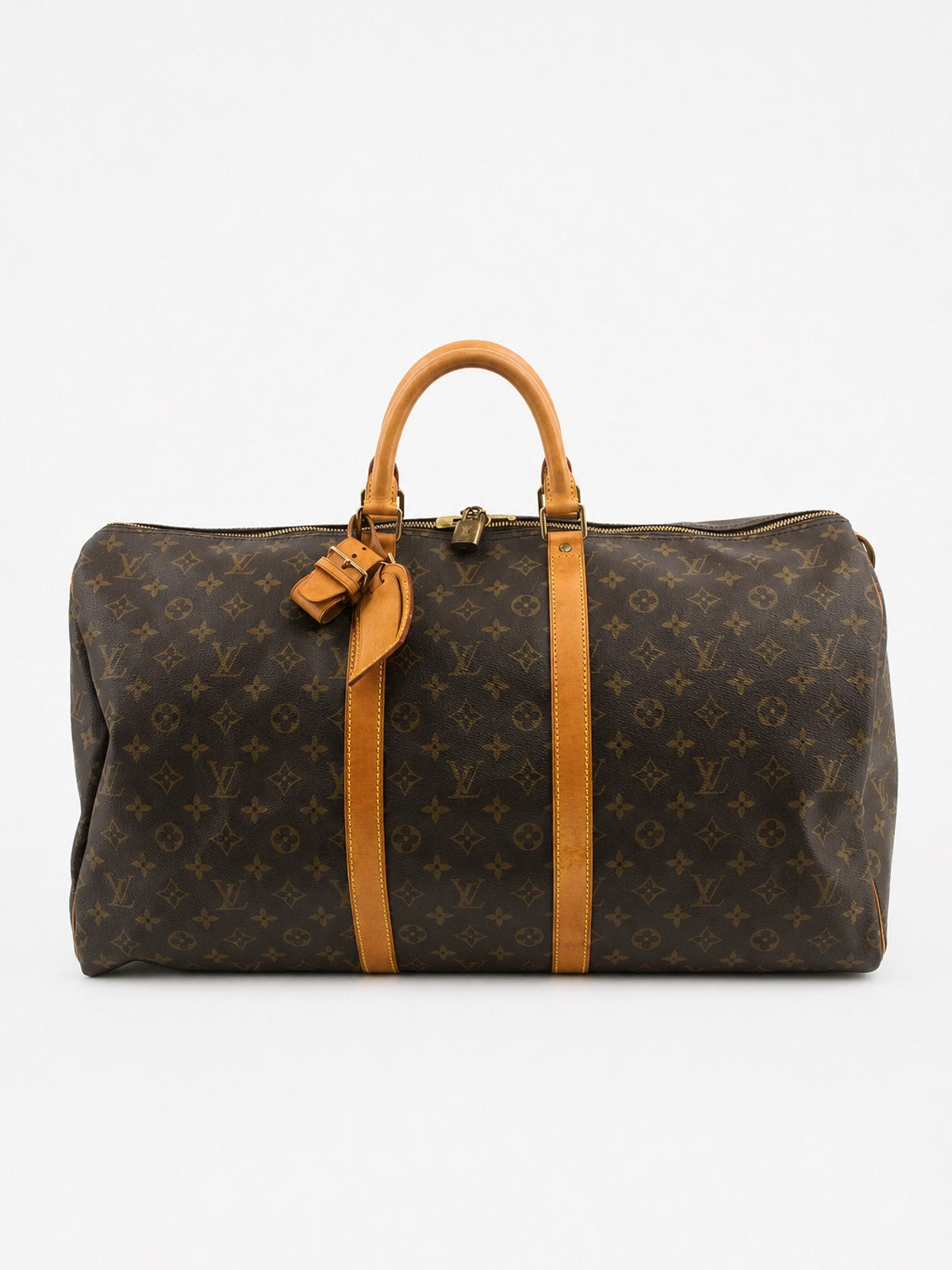 Louis Vuitton Keepall 55 Brown Canvas