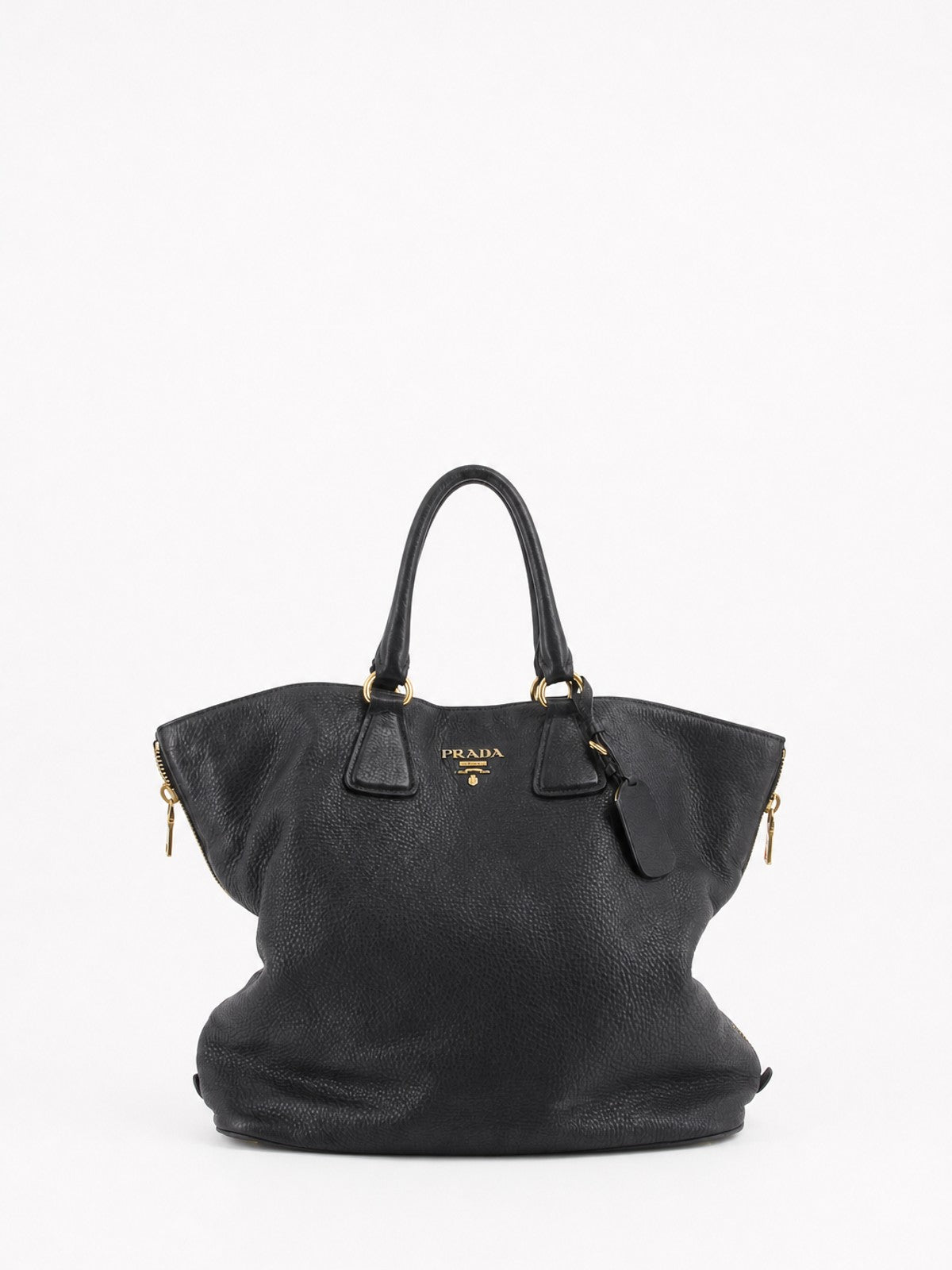 Prada Tote Bag Black Leather
