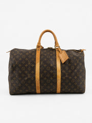 Louis Vuitton Keepall 50 Brown Canvas