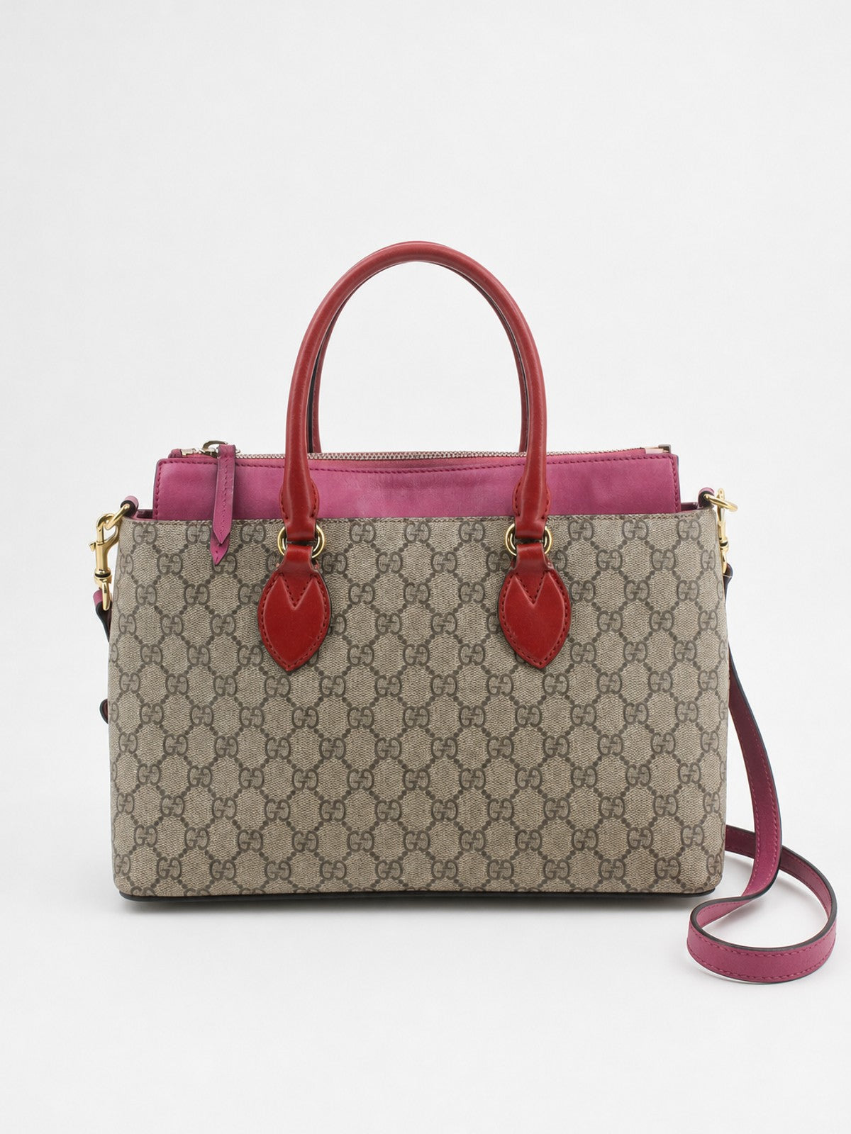 Gucci Hand Bag Brown Canvas