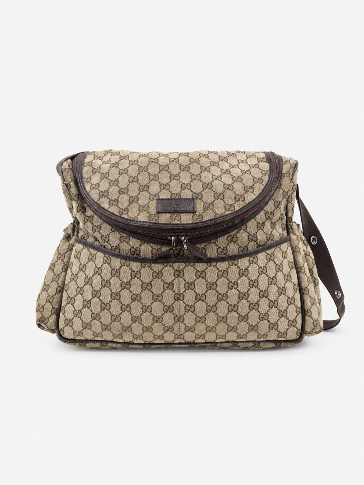 Gucci Crossbody Bag Brown Canvas