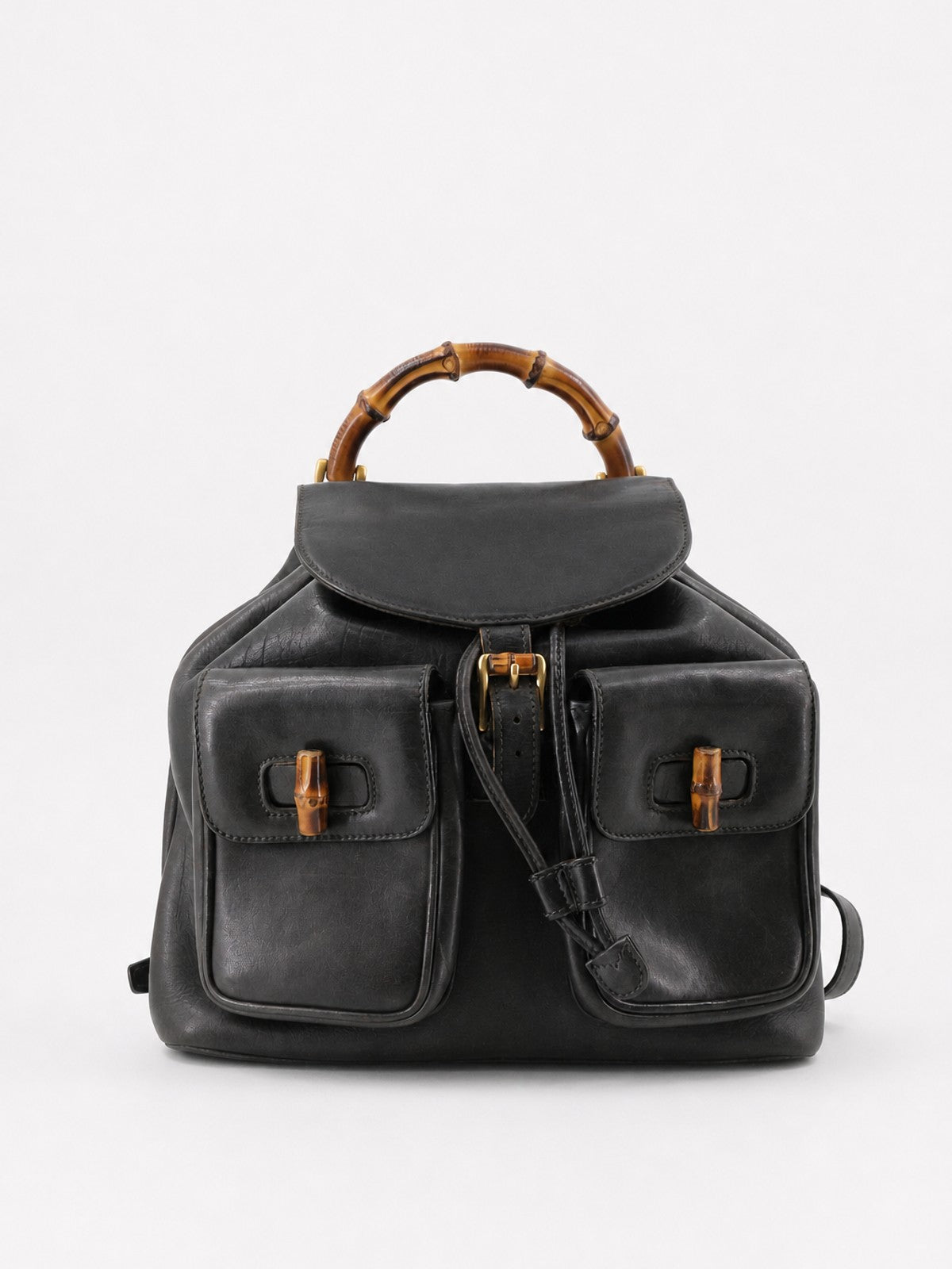 Gucci Backpack Black Leather