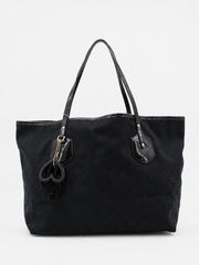 Gucci Shoulder Bag Black Canvas