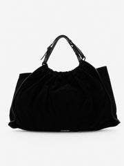 Gucci Hand Bag Black Suede