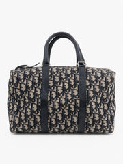 Christian Dior Boston 30 Blue Canvas